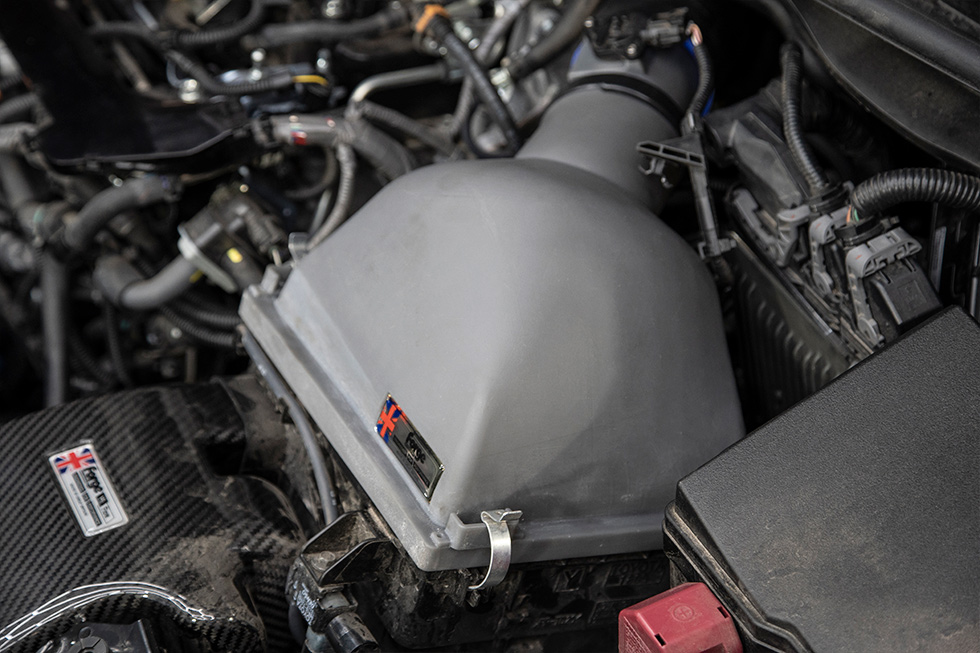 a lot of testing was required to ensure that performance was gained without inflicting the driveability of the car - especially as we were changing from a panel filter to a cone filter and an <strong>increased diameter</strong>. To test this in real world conditions
