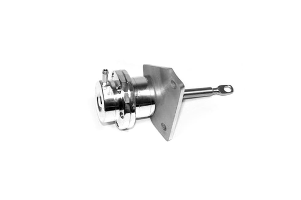 or slightly above factory boost levels. The actuator can be assembled with a stiffer spring upon request. Please contact us directly concerning this process It is designed and built with the intention of increasing the boost output of a turbocharged system. We cannot guarantee compatibility with all applications