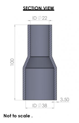 <li>Large diameter: 38mm (1 1/2").</li>