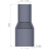 <li>Overall length: 100mm (4").</li>