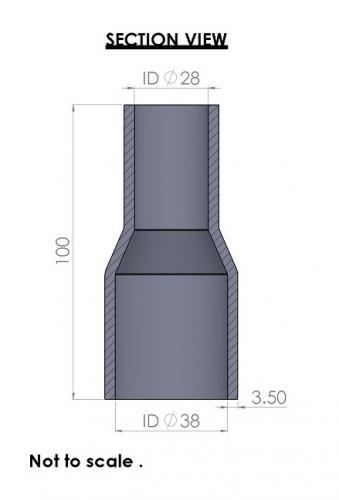 <li>Large diameter: 38mm (1 1/2").</li>