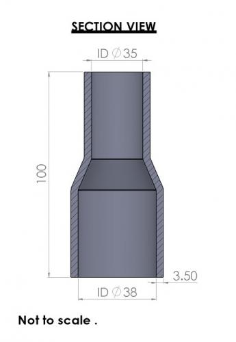 <li>Large diameter: 38mm (1 1/2").</li>