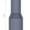<li>Wall thickness: 5mm (3/16").</li>