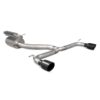 <p>3" Scorpion Resonated Cat Back Exhaust system with Black ceramic twin 100mm Daytona trims</p>