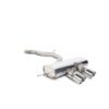 <p>Scorpion Exhausts excellent cat back exhaust system for the VW Mk6 Golf R. Constructed with 76mm aircraft quality stainless steel. This version omits the centre silencer to enhance the tone and aid performance.</p>