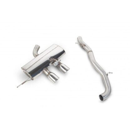 <p>Scorpion Exhausts excellent cat back exhaust system for the VW Mk6 Golf R. Constructed with 76mm aircraft quality stainless steel. This version omits the centre silencer to enhance the tone and aid performance.</p>