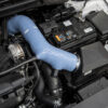 the larger Forge Motorsport silicone turbo inlet hose reduces the amount of turbulence over the standard item