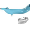 <p>The inlet elbow has been enlarged by over <strong>170%</strong> to maximise the amount of air that can physically flow to the turbo from the inlet tract. The OEM factory alloy cast elbow is fairly small which has&nbsp;lead us to use our years of our experience in performance induction kits and inlets -&nbsp;we knew this would be one of the key components to target as tuners start to increase the boost levels and performance output of the 1.6L turbocharged combustion engine.</p>