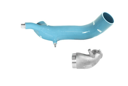 <p>The inlet elbow has been enlarged by over <strong>170%</strong> to maximise the amount of air that can physically flow to the turbo from the inlet tract. The OEM factory alloy cast elbow is fairly small which has&nbsp;lead us to use our years of our experience in performance induction kits and inlets -&nbsp;we knew this would be one of the key components to target as tuners start to increase the boost levels and performance output of the 1.6L turbocharged combustion engine.</p>