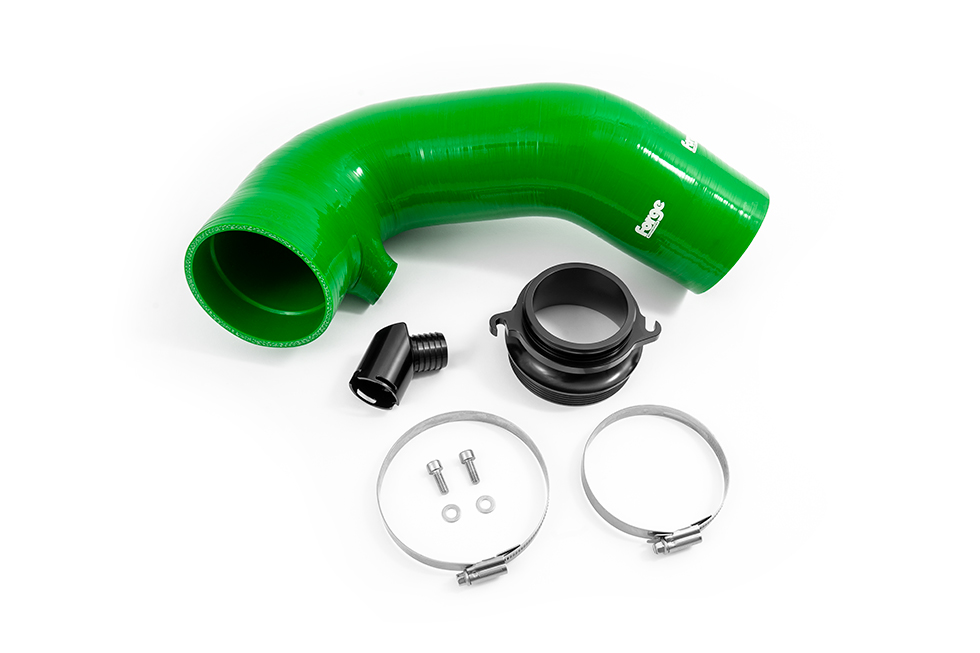<p>The Forge developed turbo inlet adaptor improves your vehicles airflow in several ways; designed in a similar way to a conventional velocity stack it routes the air more directly into your turbo charger and allows more air to be compressed due to its larger capacity