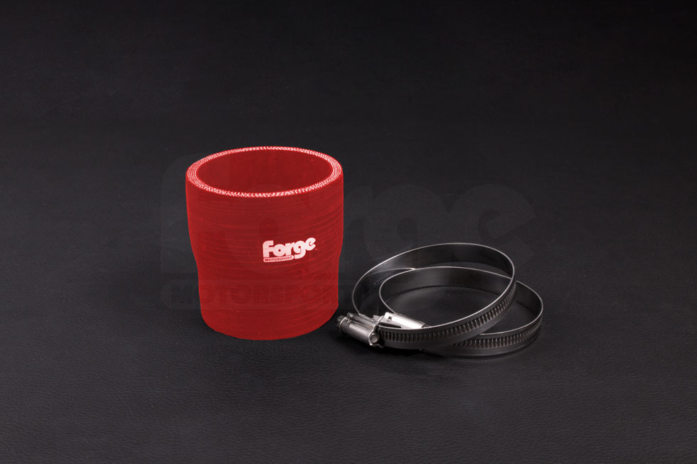 it also smooths out the airflow and has an increased diameter to maximise the volume of air being forced into the engine to aid extra performance