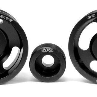 GFB lightweight Under-Drive Pulley Kits have been designed to improve acceleration by reducing the rotational mass on the crankshaft. Engineered using premium quality 6061 T6 Billet Aluminium on Precision CNC machines