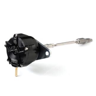 The WGA is a high-performance internal wastegate actuator designed to improve boost control on internally wastegated turbos. By using a significantly larger diaphragm area than the OEM actuator