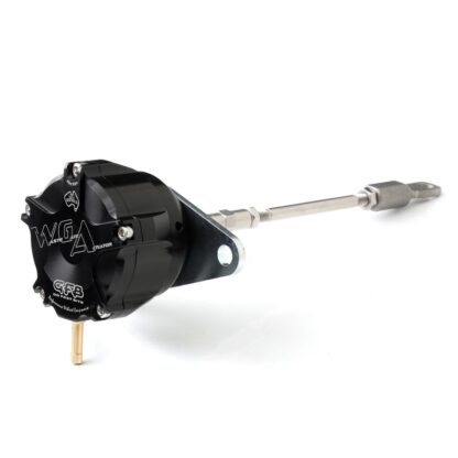 The WGA is a high-performance internal wastegate actuator designed to improve boost control on internally wastegated turbos. By using a significantly larger diaphragm area than the OEM actuator