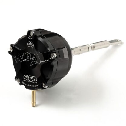 The WGA is a high performance internal wastegate actuator designed to improve boost control on internally wastegated turbos. By using a significantly larger diaphragm area than the OEM actuator