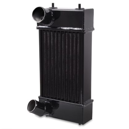 High flowing handmade welded intercooler with hand welded end tanks.
