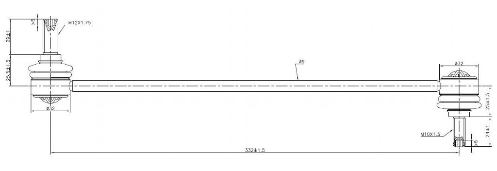 TRC4049 VOLVO FR SWAY BAR LINK