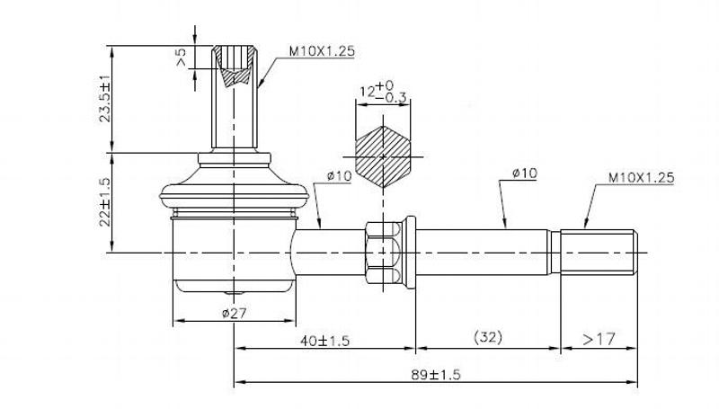 TRC4051 SUZUKI FR SWAY BAR LINK