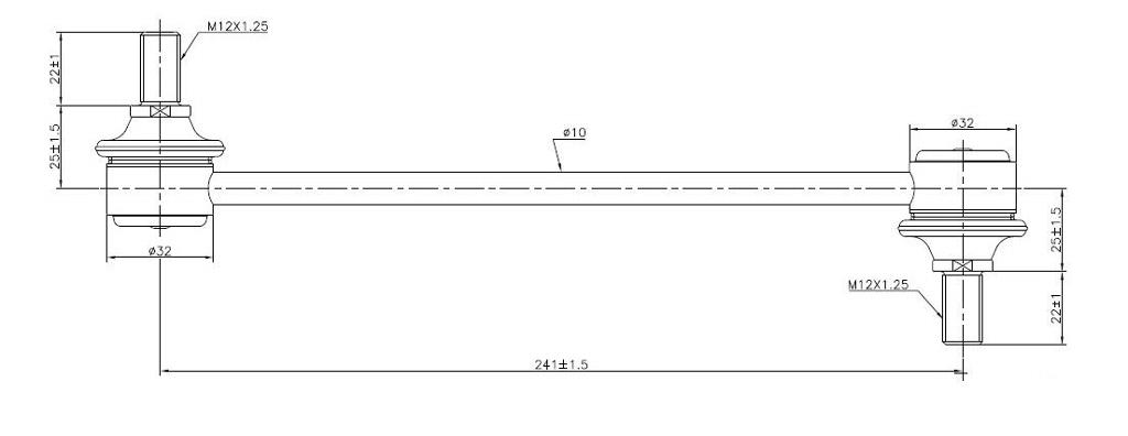 TRC4064 HYUNDAI KIA FR SWAY BAR LINK