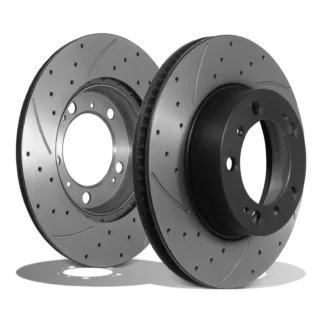 Gravity Front Drilled Grooved 298mm Brake Discs - Porsche Boxster 986 2.5 2.7 96+04