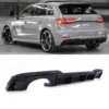 Gravity Performance rear diffusers are specifically designed to improve your A3’s aesthetics with distinctive styling. Our rear diffusers complement your A3’s other styling elements and pair well with our range of splitters and side skirts.