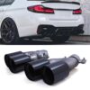 Gravity Performance tailpipes designed to replace the OEM exhaust tips with quad exit pipes. Our Gravity Performance exhaust conversion fits with M5 style diffusers to give your vehicle a full M5 look.