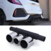 Gravity Performance tailpipe conversion kits are designed to replace the rear section of your OE exhaust with triple exit pipes. Our Gravity Performance Exhaust Conversion fits with Type R style diffusers to give your vehicle a full Type R look.
