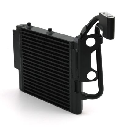 Designed to provide a longer cooling path and surface area to reduce the temperature of the oil more than the OEM kit