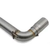 Polished 3.5' tailpipes designed to fit beneath the OEM rear valance