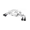 <p>Front Pipe-back-EC Approved – Valved with Quad 100mm GT-100 Cerakote Trims</p>