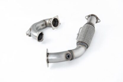 <p>Unleash your engine's full potential with the Milltek Large Bore Downpipe With De Cat. Specifically designed to replace the original catalytic converter for maximum exhaust flow and unmatched power gains.</p>