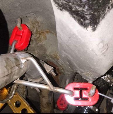 our polyurethane hangers are designed to significantly reduce vibrations.
