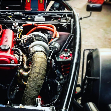 wrap the exhaust heat around your manifold and secure it with the cable ties.
