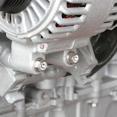 Our Exoracing titanium alternator bolt kits are made using the finest aircraft-grade Titanium Alloy