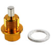 By being placed inside the sump or oil pan