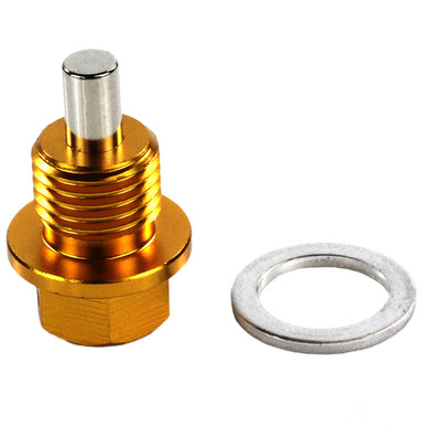 By being placed inside the sump or oil pan