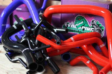 Our Exoracing B-series silicone hose kit has six 4-ply reinforced silicone hoses resistant to cracking
