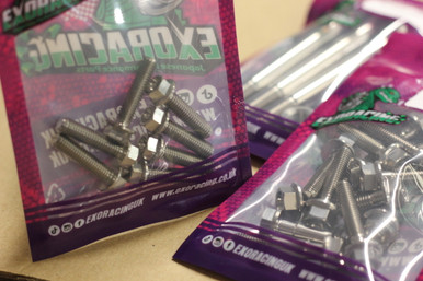 Our range of Exoracing racing hardware is built using the finest quality aircraft-grade Titanium Alloy
