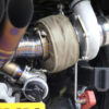 With a turbocharger installed