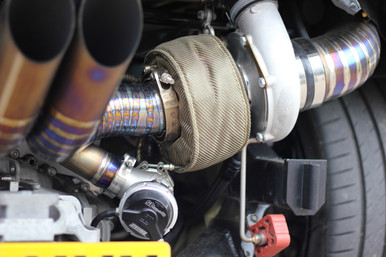 With a turbocharger installed