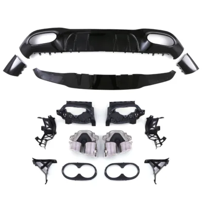 Includes a chrome quad tip exhaust conversion kit