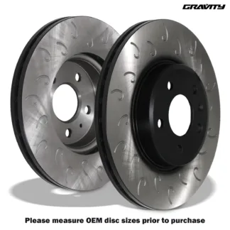 Gravity Hooked 314mm Front Brake Discs - Audi A4 B8 B9 & A5 8T 07+