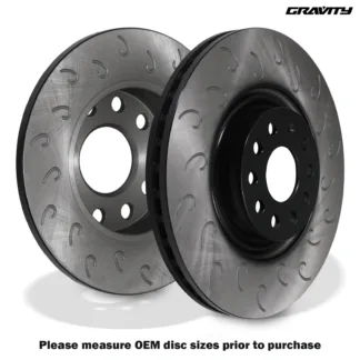 Gravity Rear Hooked 256mm Brake Discs - Skoda Octavia II Superb 1.8 TSI 2.0 TDI 04-15