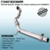 Mandrel bent and fully TIG welded for strength and durability