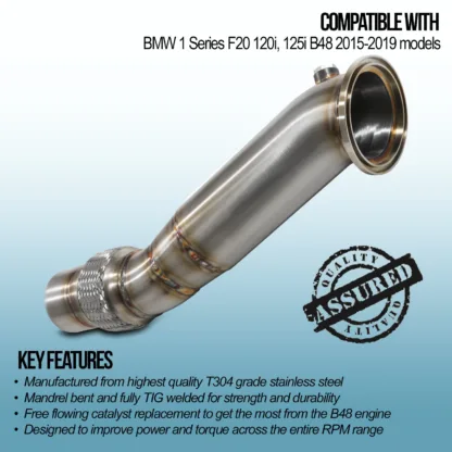 Gravity Performance decats instantly increase power by allowing exhaust gasses to exit the vehicle quicker. Our decats are designed to be direct replacements for the OEM catalytic converter