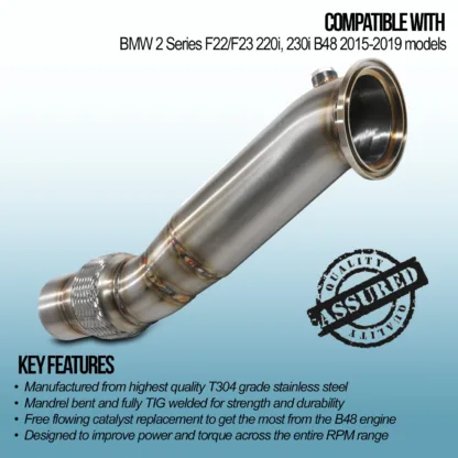 Gravity Performance decats instantly increase power by allowing exhaust gasses to exit the vehicle quicker. Our decats are designed to be direct replacements for the OEM catalytic converter