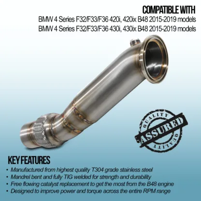 Gravity Performance decats instantly increase power by allowing exhaust gasses to exit the vehicle quicker. Our decats are designed to be direct replacements for the OEM catalytic converter