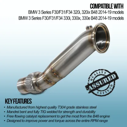 Gravity Performance decats instantly increase power by allowing exhaust gasses to exit the vehicle quicker. Our decats are designed to be direct replacements for the OEM catalytic converter