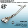 Mandrel bent and fully TIG welded for strength and durability