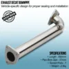 Mandrel bent and fully TIG welded for strength and durability
